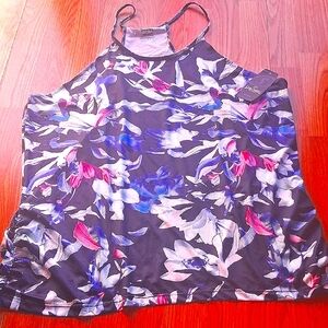 P*NWT Spalding Womens Plus Top  Blue Performance Sz 2X, Msrp $36